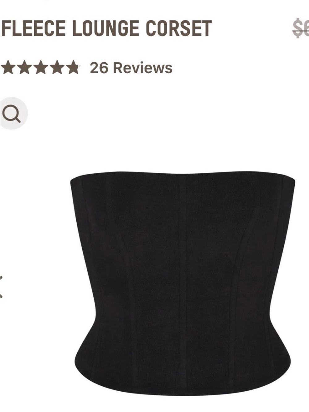 Skims Fleece Lounge Corset